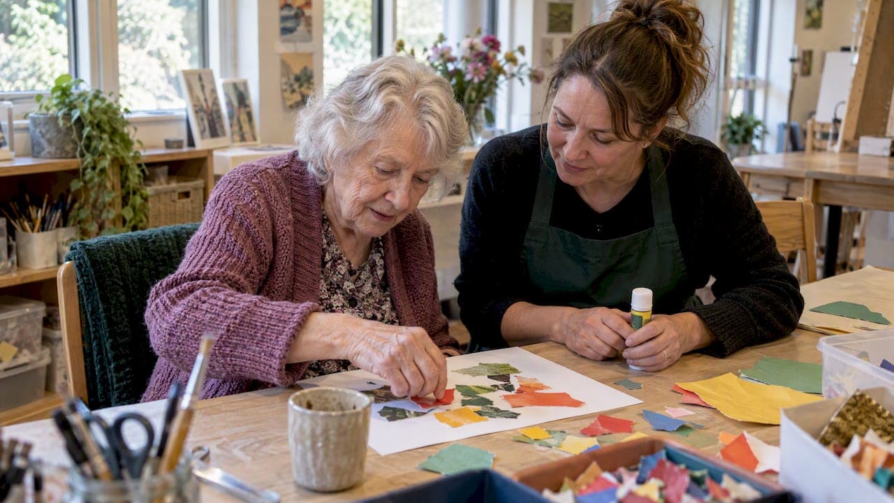 Start dementia friendly art activities in 5 minutes for carers
